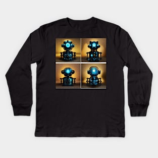 Steampunk Robots Kids Long Sleeve T-Shirt